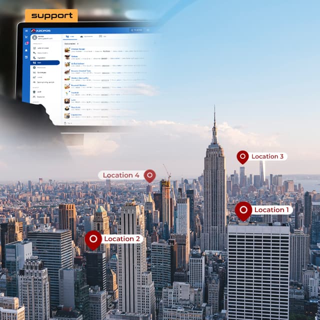 Multi-location support: ideal for multi-branch businesses, providing comprehensive support across locations AZCPOS Multi-location support: ideal for multi-branch businesses, providing comprehensive support across locations AZCPOS